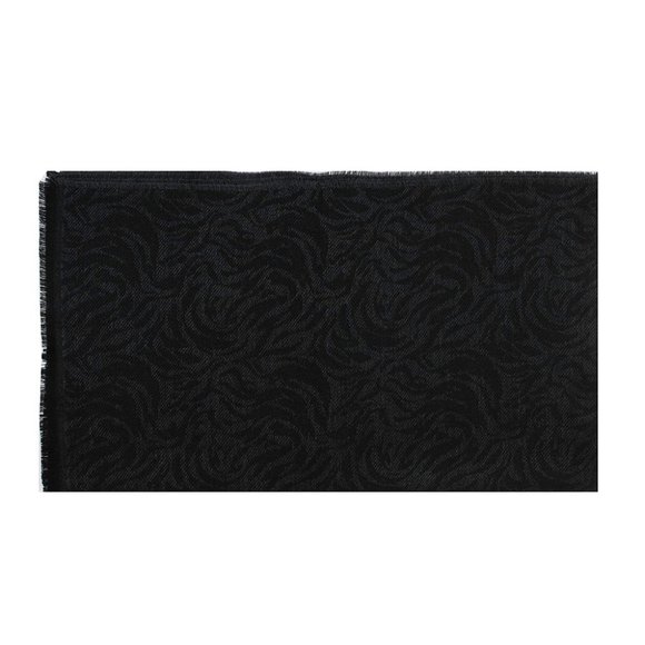 Lanvin Women's Wool Jacquard Tonal Animal Print Scarf Black - Picture 1 of 5